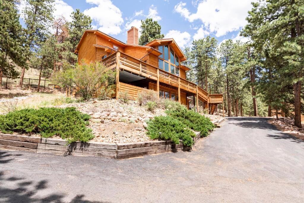 Private Hot Tub Overlooking Pikes Peak Woodland Park Dış mekan fotoğraf